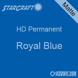 12" x 12" Sheet - StarCraft HD Matte Permanent Vinyl - Royal Blue