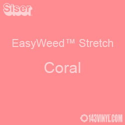 12" x 5 Yard Roll Siser EasyWeed Stretch HTV - Coral