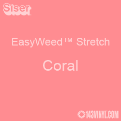 Stretch HTV: 12" x 12" - Coral