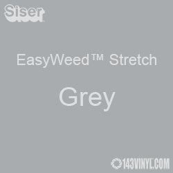 12" x 24" Sheet Siser EasyWeed Stretch HTV - Gray