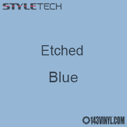 Etched Blue Vinyl - 12" x 24" Sheet