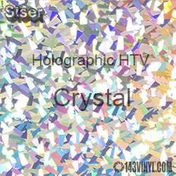 12" x 20" Sheet Siser Holographic HTV - Crystal