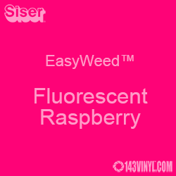 12" x 15" Sheet Siser EasyWeed HTV - Fluorescent Raspberry