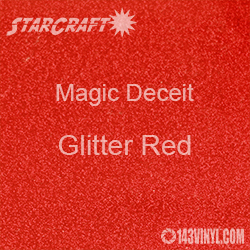 12" x 12" Sheet - StarCraft Magic - Deceit Glitter Red
