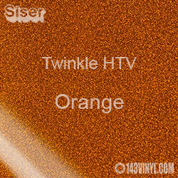 12" x 20" Sheet Siser Twinkle HTV - Orange