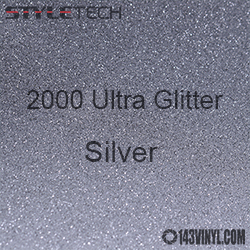 StyleTech 2000 Ultra Glitter - 126 Silver - 12"x24" Sheet