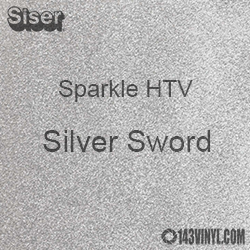 Siser Sparkle HTV: 12" x 24" sheet  - Silver Sword
