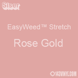 12" x 24" Sheet Siser EasyWeed Stretch HTV - Rose Gold