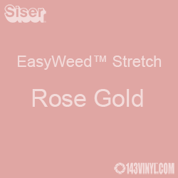 12" x 5 Foot Roll Siser EasyWeed Stretch HTV - Rose Gold 12" x 5 Foot Roll Siser EasyWeed Stretch HTV - Rose Gold