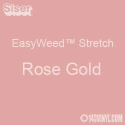 12" x 5 Yard Roll Siser EasyWeed Stretch HTV - Rose Gold