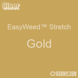 12" x 24" Sheet Siser EasyWeed Stretch HTV - Gold
