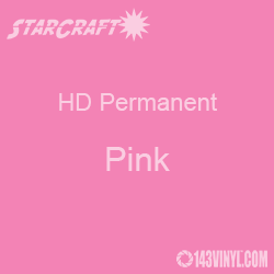 12" x 24" Sheet - StarCraft HD Glossy Permanent Vinyl - Pink