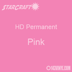 12" x 5' Roll - StarCraft HD Glossy Permanent Vinyl - Pink