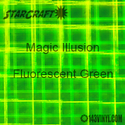 12" x 12" Sheet - StarCraft Magic - Illusion Fluorescent Green