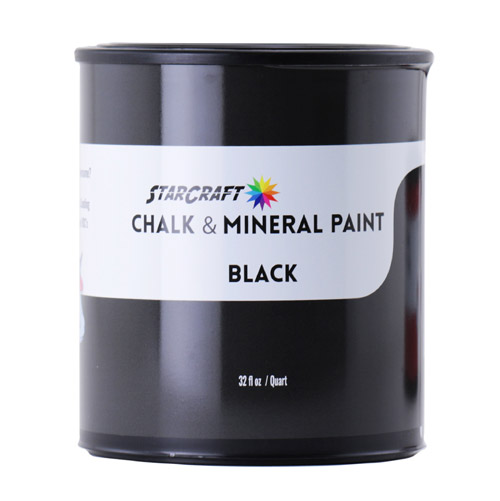 StarCraft Chalk & Mineral Paint - Quart, 32oz-Black