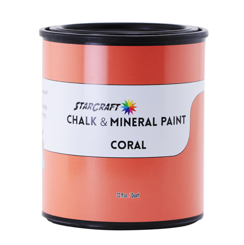 StarCraft Chalk & Mineral Paint - Quart, 32oz-Coral