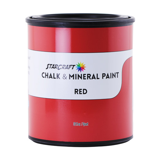 StarCraft Chalk & Mineral Paint - Quart, 32oz-Red