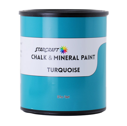 StarCraft Chalk & Mineral Paint - Quart, 32oz-Turquoise