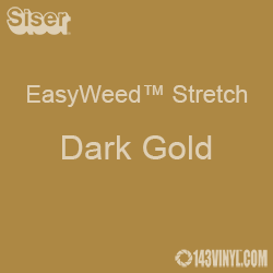 12" x 5 Foot Roll Siser EasyWeed Stretch HTV - Dark Gold