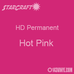 12" x 24" Sheet - StarCraft HD Glossy Permanent Vinyl - Hot Pink