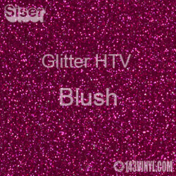 Glitter HTV: 12" x 5 Yard Roll - Blush