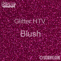 Glitter HTV: 12" x 20" - Blush