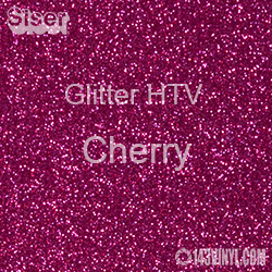 Glitter HTV: 12" x 5 Yard Roll - Cherry