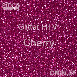 Glitter HTV: 12" x 20" - Cherry