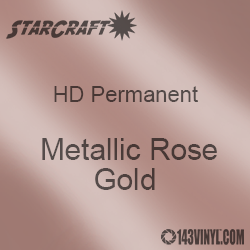 12 x 24 Sheet - StarCraft HD Glossy Permanent Vinyl - Metallic Rose Gold