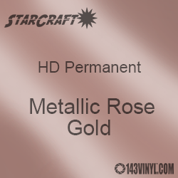 24" x 10 Yard Roll - StarCraft HD Glossy Permanent Vinyl - Metallic Rose Gold 24" x 10 Yard Roll - StarCraft HD Glossy Permanent Vinyl - Metallic Rose Gold