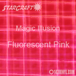 12" x 24" Sheet - StarCraft Magic - Illusion Fluorescent Pink
