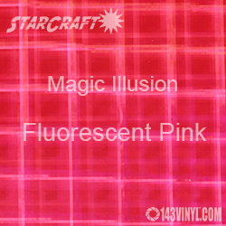 12" x 12" Sheet - StarCraft Magic - Illusion Fluorescent Pink