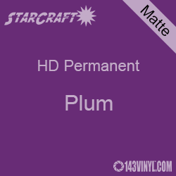 12" x 12" Sheet - StarCraft HD Matte Permanent Vinyl - Plum
