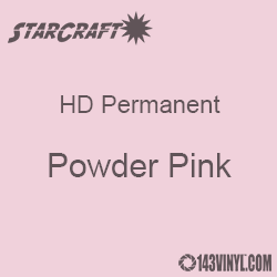 12" x 5' Roll - StarCraft HD Glossy Permanent Vinyl - Powder Pink