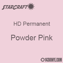 12" x 12" Sheet - StarCraft HD Glossy Permanent Vinyl - Powder Pink