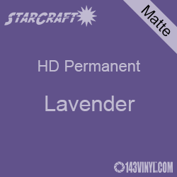 12" x 24" Sheet - StarCraft HD Matte Permanent Vinyl - Lavender
