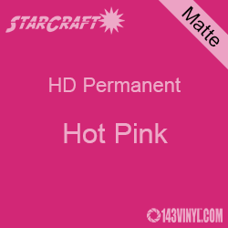 12 x 5' Roll - StarCraft HD Matte Permanent Vinyl - Hot Pink