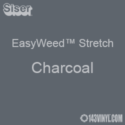 12" x 24" Sheet Siser EasyWeed Stretch HTV - Charcoal