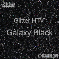 Siser Glitter 12 x 5 Yard Roll - Galaxy Black