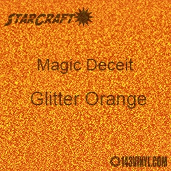 12" x 24" Sheet - StarCraft Magic - Deceit Glitter Orange