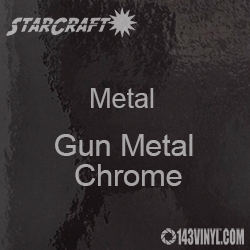 12" x  24" Sheet - StarCraft Metal - Gun Metal Chrome