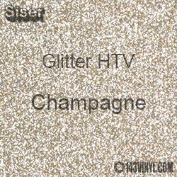 Glitter HTV: 12" x 20" - Champagne