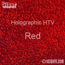 Siser Holographic Red 12 inch x 20 inch Sheet