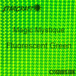 12" x 24" Sheet - StarCraft Magic - Mystique Fluorescent Green
