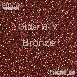 Glitter HTV: 12" x 12" - Bronze 