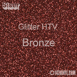 Glitter HTV: 12" x 20" - Bronze