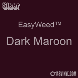 EasyWeed HTV: 12" x 15" - Dark Maroon