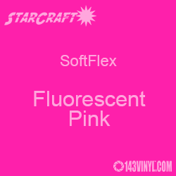 12" x 5 Foot Roll -StarCraft SoftFlex HTV - Fluorescent Pink