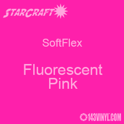 12" x 12" Sheet StarCraft SoftFlex HTV - Fluorescent Pink