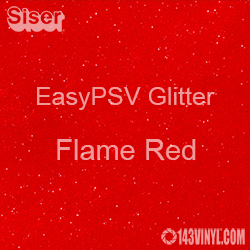 Siser EasyPSV Glitter - Flame Red (55) - 12" x 12" Sheet